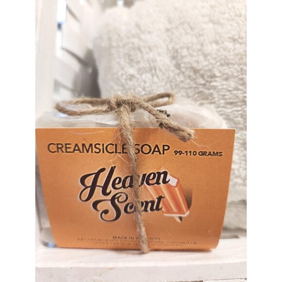 Creamsicle Soap Bar Refreshing Orange & Warm Benzoin Resin Nourishing 3 Pack - Picture 7 of 10